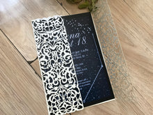 50pcs Pearl Cream Laser Cut Wedding Invitations,Laser Cut Invitation Cards,Bridal Shower Invitations - Kdecoration