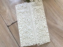 50pcs Pearl Cream Laser Cut Wedding Invitations,Laser Cut Invitation Cards,Bridal Shower Invitations - Kdecoration