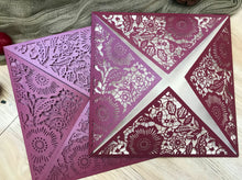 50pcs Pearl burgundy red laser cut wedding invitations cards,custom laser cut invitations - Kdecoration