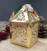 100pcs metallic rose laser cut favor boxes,Chocolate gift packaging boxes,cupcake boxes - Kdecoration