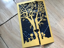 50pcs pearl gold Tree Laser Cut Wedding Cards,unique bridal shower invitations,wedding invitations - Kdecoration