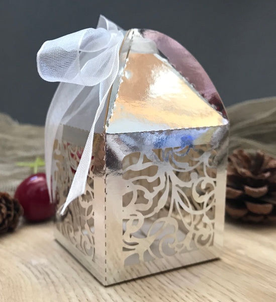 100pcs metallic laser cut wedding favor boxes,wedding gift packaging boxes,Chocolate gift boxes - Kdecoration