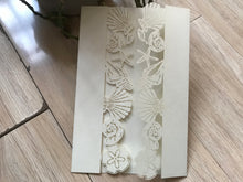 50pcs Cream Seashell Laser Cut Wedding Invitations,destination wedding invitations - Kdecoration