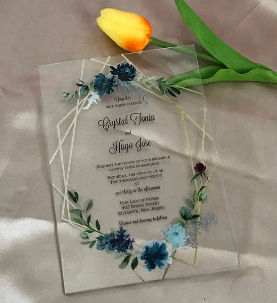 10pcs free design Sweet 16th Birthday Invitations,Acrylic Invites,Acrylic Invitation,Acrylic Wedding Invitations, - Kdecoration