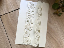 50pcs Cream Seashell Laser Cut Wedding Invitations,destination wedding invitations - Kdecoration