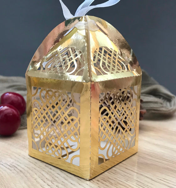 100pcs hearts small wedding gift packaging boxes,chocolate gift boxes,laser cut wedding favor boxes for guests - Kdecoration