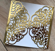 50pcs Metallic Wedding Invitations Card,Laser Cut Wedding Invitation,Birthday Invitation Cards - Kdecoration