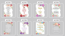 50pieces Insert Cards Printable,Insert into Wedding invitation Printable,Insert Cards,Insert Cards with printing - Kdecoration