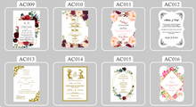 50pieces Insert Cards Printable,Insert into Wedding invitation Printable,Insert Cards,Insert Cards with printing - Kdecoration