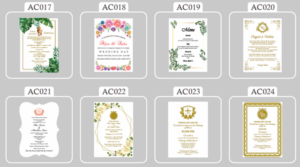 Custom design Acrylic Invites,Acrylic Wedding Invitation Acrylic Invites,Acrylic Invitation, White Ink Acrylic Invitation,Birthday Acrylic Invitation - Kdecoration