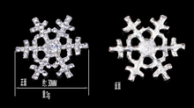 10pieces Snowflake Decoration Buttons,Rhinestone Buttons ,Girl Dressing Decorations Buttons,Party Favors - Kdecoration