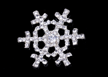 10pieces Snowflake Decoration Buttons,Rhinestone Buttons ,Girl Dressing Decorations Buttons,Party Favors - Kdecoration