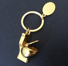 Gold Toilet Key Chain 1pc,Friendship Key Ring,Best Friends Key chains,Birthday Party Decoration Souvenirs Gift,Party Favors - Kdecoration