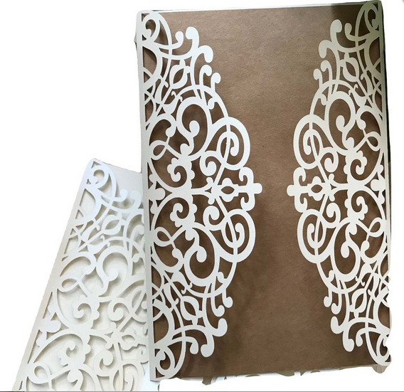 50pcs custom Laser Cut invitations Cards,Engagement Invitations,Bridal Shower Invitations - Kdecoration
