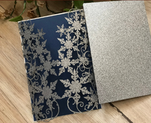 50pcs Glitter Snowflake Laser Cut Wedding Invitation,Invitation Covers,Laser Cut Invitations - Kdecoration