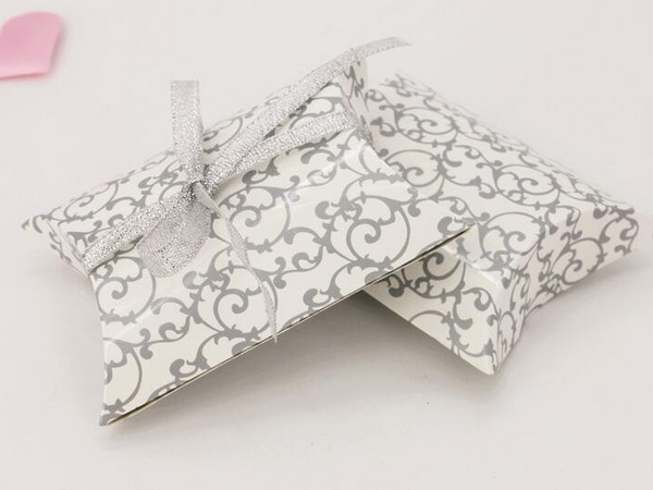 100pcs pillow Gift Packaging box,Gold/Silver Chocolate boxes,Small gift boxes,favor boxes - Kdecoration