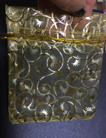 100pieces Snowflake drawstring bags,Chocolate Bags,Gift Packaging Bags,Candy Bags,wedding favors - Kdecoration
