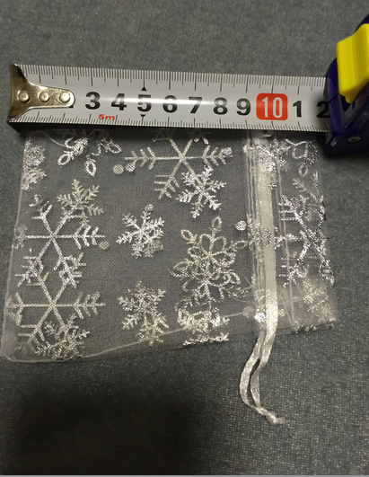 100pieces Snowflake drawstring bags,Chocolate Bags,Gift Packaging Bags,Candy Bags,wedding favors - Kdecoration