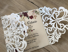 50pcs Pearl cream Wedding Invitations,bridal shower invitations,laser cut invitations - Kdecoration