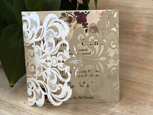 50pcs Pearl cream Wedding Invitations,bridal shower invitations,laser cut invitations - Kdecoration